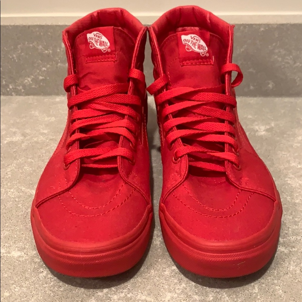 Red Hightop Vans